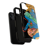 Indigenous Blue iPhone Tough Cases – Artistic Protective Covers | Fits iPhone 8 to iPhone 16 Pro Max | Licensed Design by Quuban Quinterro™