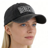 2pcs Director Filmmaker Hats For Women and Men, Adjustable Embroidered Wash Cotton Baseball Cap