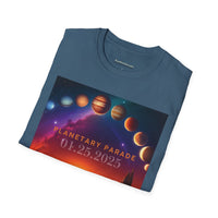 54 Mondays Project™ | @MaxGardenGalax | @BuyMartianHome Planetary Parade 01.25.25 Unisex Softstyle T-Shirt