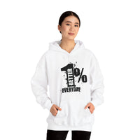 1% Better Everyday™ Limited Edition Ice White Sports Hoodie  | Sizes Up To 5X