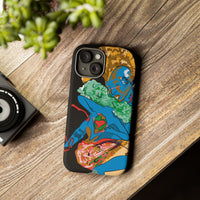 Indigenous Blue iPhone Tough Cases – Artistic Protective Covers | Fits iPhone 8 to iPhone 16 Pro Max | Licensed Design by Quuban Quinterro™