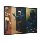 54 Mondays™ Project | Out Sight Out of Mind Out of Love – Beverly Hills Edition | Cosmic Noir Triptych | Limited Gold Max Fuega™ Signature | FSC-Certified Framed Matte Canvas