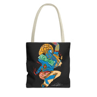Indigenous Blue Limited Edition Tote Bag – Signed Collectible Art Bag by CIQ Designs x Buy Martian Merch™ | Numbered Series of 100 with Digital Certificate