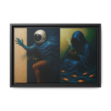 54 Mondays™ Project | Out of Sync Out of Touch – Beverly Hills Edition | Cosmic Noir Wall Art | Limited Gold Max Fuega™ Signature | FSC-Certified Framed Matte Canvas