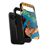 Indigenous Blue Google Pixel Tough Cases – Artistic Protective Covers | Fits Pixel 3 to Pixel 9 Pro | Licensed Design by Quuban Quinterro™
