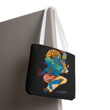 Indigenous Blue Limited Edition Tote Bag – Signed Collectible Art Bag by CIQ Designs x Buy Martian Merch™ | Numbered Series of 100 with Digital Certificate