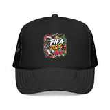 FIFA 2026 HTX Trucker Hat — Colorful Soccer Tournament Foam Cap