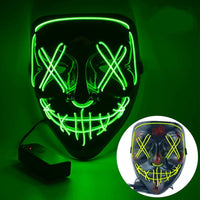 Your Fave Cosplay Merch | @BuyMartian 3-Mode LED Light Up Glow & Go Purge "Stitches" Neon Halloween Mask Costume (3 Options)