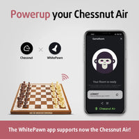 Chessnut Air Electronic Chess Set – AI-Enhanced Game Board with LEDs, Extra Queens & Adaptive App Integration for a High-Tech Chess Experience