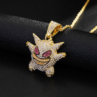 Your Fave Travel Merch | Quirky Cartoon Fairy Geng Gang Halloween Pendant Baokemeng Diamond - esque 23-inch Necklace