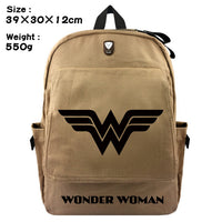 Wonder Woman Canvas Travel Backpack Bag