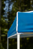 10x10 Pop Up Canopy Tent – Blue Slant Leg Steel Frame w/ Wheeled Bag, UV 50+ Outdoor Shade Shelter