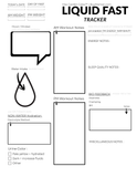 Liquid Fast Tracker (Printable Daily Sheet for AM/PM Fitness + Hydration Monitoring)