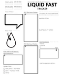 Liquid Fast Tracker (Printable Daily Sheet for AM/PM Fitness + Hydration Monitoring)
