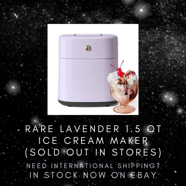 @BuyMartianHome | Rare Sold-Out Lavender Color | TOUCH Activated Compact Ice Cream Maker (1.5 Qt) | Built-In Timer | Double-Wall Insulated Bowl (No Ice Needed) | Free Recipes Included