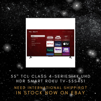 TCL 4-Series 55" 4K Roku TV - High Dynamic Range, Simple Remote, Endless Streaming