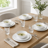 Corelle 12-Piece White Glass Dinnerware Set, Plates Bowls, Service for 4 | US SHIPPING