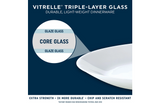 Corelle 12-Piece White Glass Dinnerware Set, Plates Bowls, Service for 4 | US SHIPPING