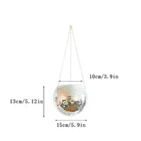 Max Garden Galax ™ Unique Mirror-Shaped Hanging Planter for Home & Garden | Disco Ball Funk | Flower & Plant Pot (Various Colors)