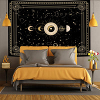 @BuyMartianHome | It's A VIBE | Unapologetically Her Boho Curly Haired Queen Goddess In Shades | Cosmic Themes | Tapestry for Your Favorite Wall