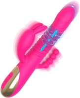 The Saucy Martian ™ |  3 in 1 Dildo Rabbit G Spot Vibrator | 7 Thrusting +10 Vibrations | Vaginal & Anal Stimulator