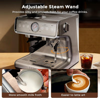 Ultima Cosa Presto Espresso Machine with Removable Milk Frother - 4 Espresso Shots, Cappuccinos, Lattes, & More