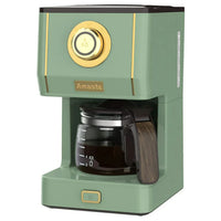 @BuyMartianHome | Retro-Style Drip Coffee Maker with 25 Oz Glass Pot – Matcha Green, 3 Brewing Modes | Great for Home OR Office! | International Shipping Available