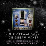 Ninja CREAMi 5-in-1 Ice Cream Maker  | Ice Cream, Sorbet, Gelato & Milkshake Machine w/ 2 Pint Containers – White/Black