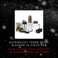 NutriBullet 1000W PRIME Blender 12-Piece Set with Insulated Stainless Cup | Free 74 Page Smoothie EBook with Purchase