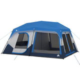 Ozark Trail 10-Person Instant Cabin Tent with LED Lighted Poles - Easy Setup, Spacious