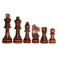 32PCS 2.2-inch High Quality Handmade Pinewood Wooden Chess Set | Intern'l Standard Figurines for Educational & Tournament Play | Pieces Only