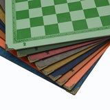 Vegan Leather Waterproof & Rollable Chess Board Rollable | Lightweight & Non Slip Chess Mat for Kids, Teens, Adults