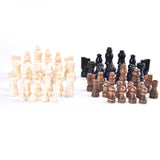 Brand New 32pcs Wooden Chess Pieces – Complete International Chess Set with Two Sizes for Chess Enthusiasts & Entertainment