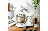 COMPACT Beautiful 3.5QT Stand Mixer by Drew Barrymore | 300W Tilt-Head Electric Mixer w/ 12 Speeds, Dough Hook & Whisk – White Icing