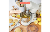COMPACT Beautiful 3.5QT Stand Mixer by Drew Barrymore | 300W Tilt-Head Electric Mixer w/ 12 Speeds, Dough Hook & Whisk – White Icing