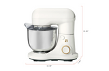 COMPACT Beautiful 3.5QT Stand Mixer by Drew Barrymore | 300W Tilt-Head Electric Mixer w/ 12 Speeds, Dough Hook & Whisk – White Icing