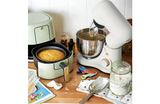 COMPACT Beautiful 3.5QT Stand Mixer by Drew Barrymore | 300W Tilt-Head Electric Mixer w/ 12 Speeds, Dough Hook & Whisk – White Icing