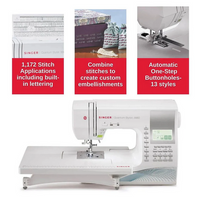 SINGER® Quantum Stylist™ 9960 Computerized Sewing Machine with 600 Stitches & Accessories