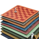 Vegan Leather Waterproof & Rollable Chess Board Rollable | Lightweight & Non Slip Chess Mat for Kids, Teens, Adults