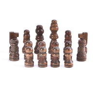 Brand New 32pcs Wooden Chess Pieces – Complete International Chess Set with Two Sizes for Chess Enthusiasts & Entertainment