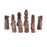 Brand New 32pcs Wooden Chess Pieces – Complete International Chess Set with Two Sizes for Chess Enthusiasts & Entertainment