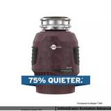 InSinkErator Evolution 1300 Garbage Disposal 3/4 HP | Advanced Series Quiet Continuous Feed w/ EZ Connect Installation