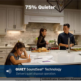 InSinkErator Evolution 1300 Garbage Disposal 3/4 HP | Advanced Series Quiet Continuous Feed w/ EZ Connect Installation