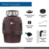 InSinkErator Evolution 1300 Garbage Disposal 3/4 HP | Advanced Series Quiet Continuous Feed w/ EZ Connect Installation