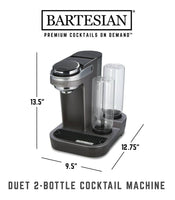 The Keurig of Cocktails : Premium Bartesian® Duet Cocktail Machine - Perfect Professional-Quality Drinks in Seconds | Effortless Entertaining