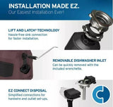 InSinkErator Evolution 1300 Garbage Disposal 3/4 HP | Advanced Series Quiet Continuous Feed w/ EZ Connect Installation