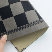 Vegan Leather Waterproof & Rollable Chess Board Rollable | Lightweight & Non Slip Chess Mat for Kids, Teens, Adults