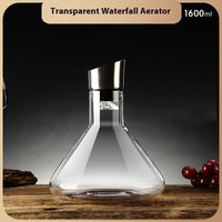 For Wine Lovers | @BuyMartianHome Luxury Iceberg Waterfall Wine Decanter | 1000ml Lead-Free Crystal Glass with Dual Filtration | Premium Barware for Enhanced Wine Experience