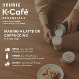 Keurig K-Café Essentials:  Single Serve K-Cup Pod Coffee Maker Elevate Your Coffee Experience