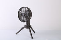 1Pc 10400mah Portable Camping Fan With LED Light Rechargeable Tripod Tent Hanging Fan Lantern Portable Foldable Oscillating Table Fan With 3 Brightness 4 Speeds